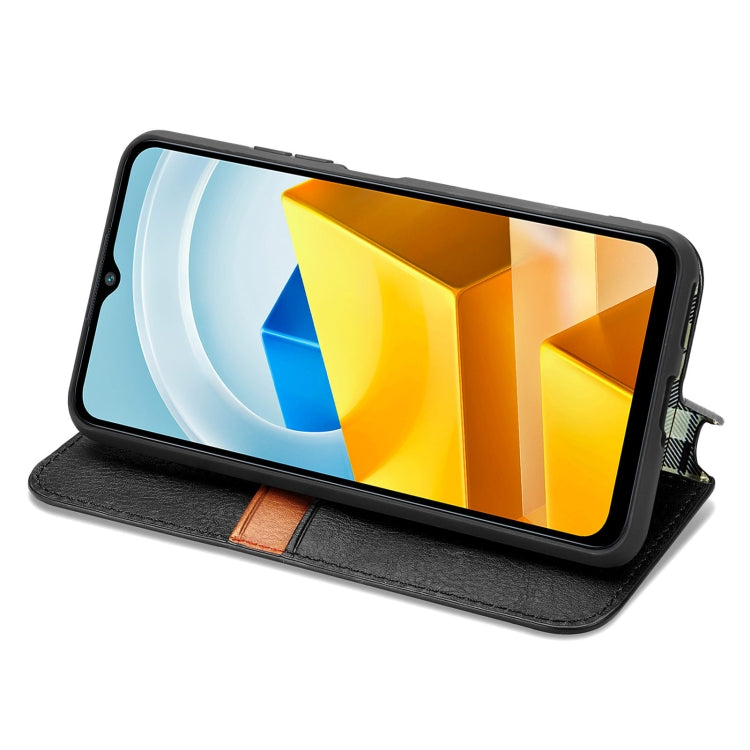 Cubic Grid Pressed Magnetic Leather Phone Case, For Xiaomi Poco M5, For vivo T2X 5G, For Xiaomi 12S Ultra, For ZTE Blade A72 4G