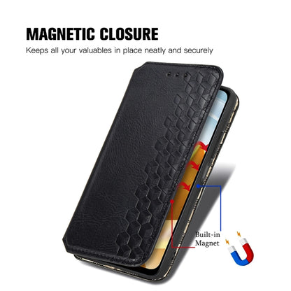 Cubic Grid Pressed Magnetic Leather Phone Case, For Xiaomi Poco M5, For vivo T2X 5G, For Xiaomi 12S Ultra, For ZTE Blade A72 4G