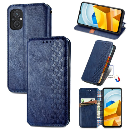 Cubic Grid Pressed Magnetic Leather Phone Case, For Xiaomi Poco M5, For vivo T2X 5G, For Xiaomi 12S Ultra, For ZTE Blade A72 4G