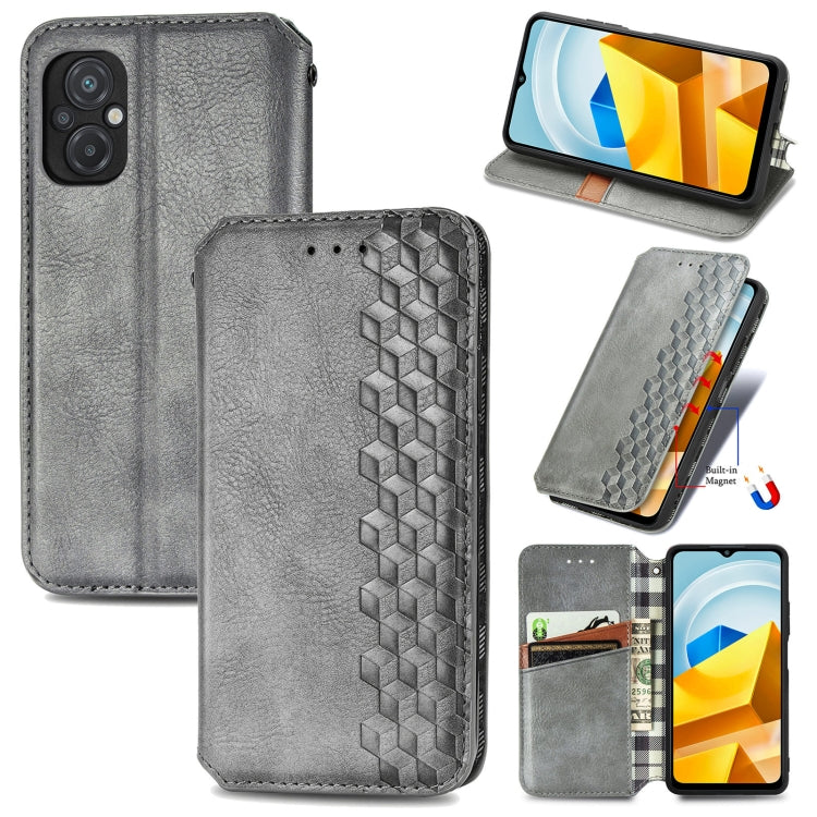 Cubic Grid Pressed Magnetic Leather Phone Case, For Xiaomi Poco M5, For vivo T2X 5G, For Xiaomi 12S Ultra, For ZTE Blade A72 4G
