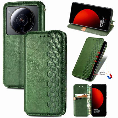 Cubic Grid Pressed Magnetic Leather Phone Case, For Xiaomi Poco M5, For vivo T2X 5G, For Xiaomi 12S Ultra, For ZTE Blade A72 4G