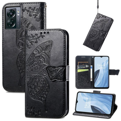Butterfly Love Flower Embossed Flip Leather Phone Case, For OnePlus 11, For OnePlus Nord N300