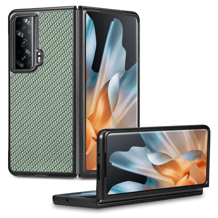 Carbon Fiber Texture Leather Back Cover Phone Case, For Honor Magic Vs, For OPPO Find N2 Flip, For OPPO Find N2, For Google Pixel Fold