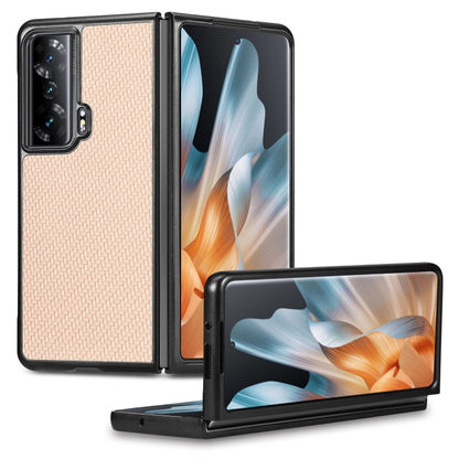Carbon Fiber Texture Leather Back Cover Phone Case, For Honor Magic Vs, For OPPO Find N2 Flip, For OPPO Find N2, For Google Pixel Fold