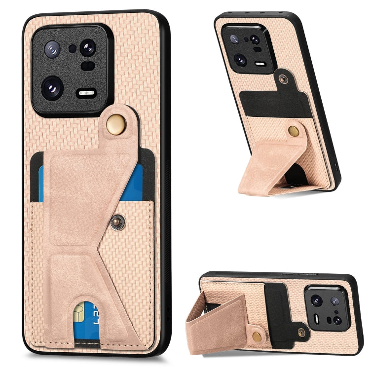 Carbon Fiber Wallet Flip Card Holder Phone Case, For Realme C30, For Xiaomi 13 Pro, For Xiaomi 13, For Google Pixel 7A