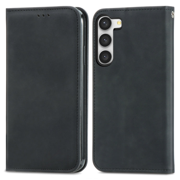 Retro Skin Feel Magnetic Leather Phone Case, For Samsung Galaxy S23 Ultra 5G, For Samsung Galaxy S23+ 5G, For Samsung Galaxy S23 5G, For Samsung Galaxy XCover 5