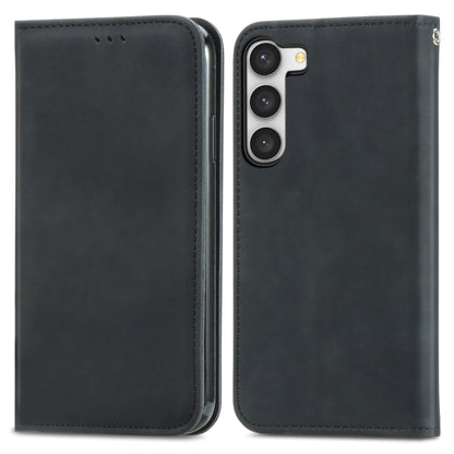 Retro Skin Feel Magnetic Leather Phone Case, For Samsung Galaxy S23 Ultra 5G, For Samsung Galaxy S23+ 5G, For Samsung Galaxy S23 5G, For Samsung Galaxy XCover 5