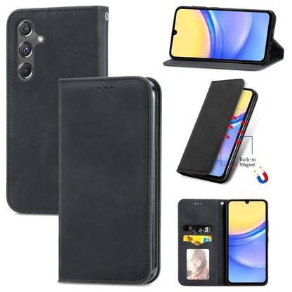 Retro Skin Feel Magnetic Leather Phone Case, For Samsung Galaxy S24+ 5G, For Samsung Galaxy S24 5G, For Samsung Galaxy A15, For Samsung Galaxy A05