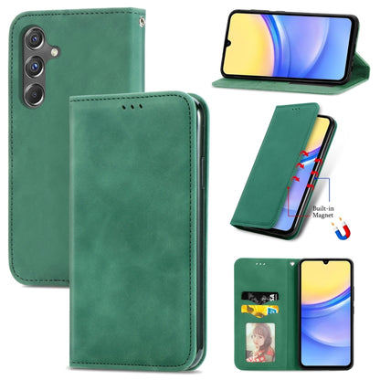 Retro Skin Feel Magnetic Leather Phone Case, For Samsung Galaxy S24+ 5G, For Samsung Galaxy S24 5G, For Samsung Galaxy A15, For Samsung Galaxy A05