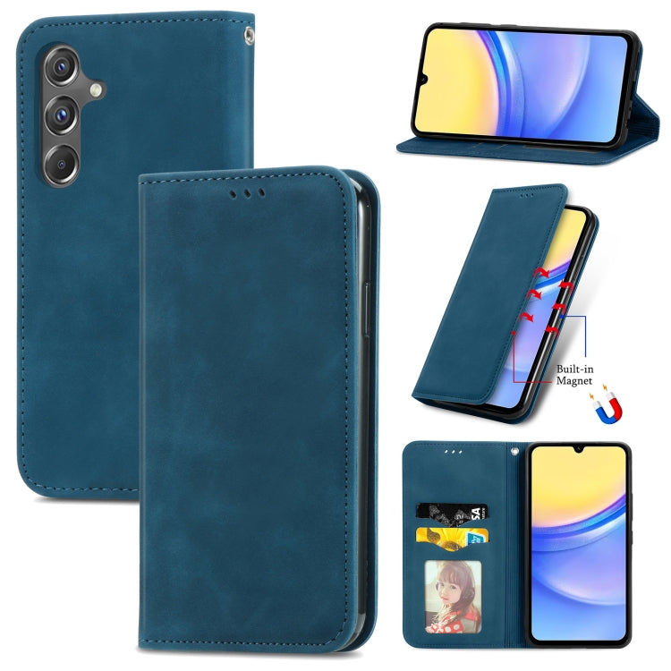 Retro Skin Feel Magnetic Leather Phone Case, For Samsung Galaxy S24+ 5G, For Samsung Galaxy S24 5G, For Samsung Galaxy A15, For Samsung Galaxy A05