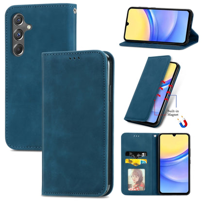 Retro Skin Feel Magnetic Leather Phone Case, For Samsung Galaxy S24+ 5G, For Samsung Galaxy S24 5G, For Samsung Galaxy A15, For Samsung Galaxy A05