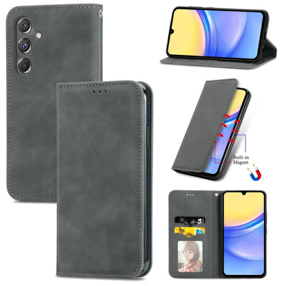 Retro Skin Feel Magnetic Leather Phone Case, For Samsung Galaxy S24+ 5G, For Samsung Galaxy S24 5G, For Samsung Galaxy A15, For Samsung Galaxy A05