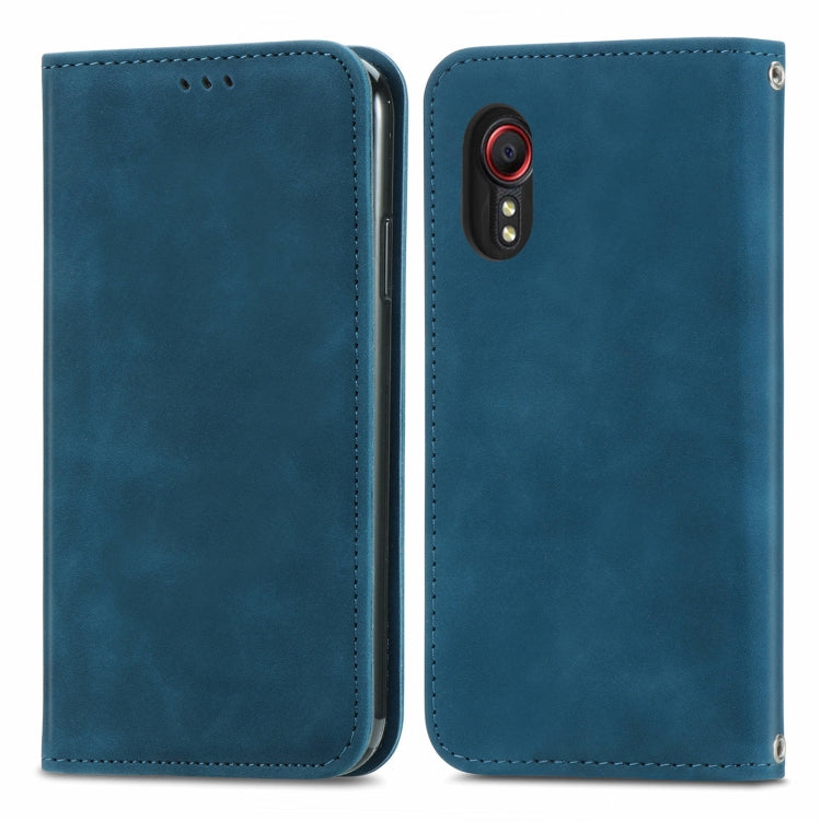 Retro Skin Feel Magnetic Leather Phone Case, For Samsung Galaxy S23 Ultra 5G, For Samsung Galaxy S23+ 5G, For Samsung Galaxy S23 5G, For Samsung Galaxy XCover 5