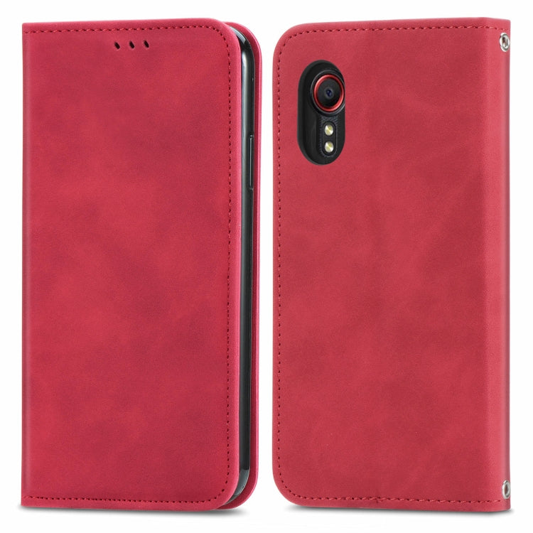 Retro Skin Feel Magnetic Leather Phone Case, For Samsung Galaxy S23 Ultra 5G, For Samsung Galaxy S23+ 5G, For Samsung Galaxy S23 5G, For Samsung Galaxy XCover 5