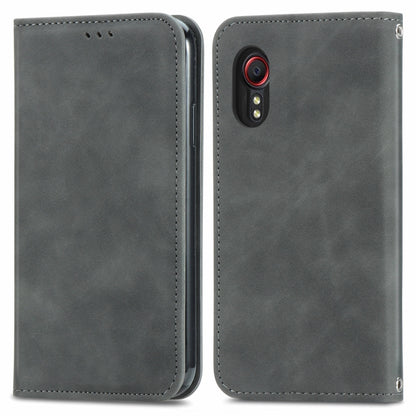 Retro Skin Feel Magnetic Leather Phone Case, For Samsung Galaxy S23 Ultra 5G, For Samsung Galaxy S23+ 5G, For Samsung Galaxy S23 5G, For Samsung Galaxy XCover 5