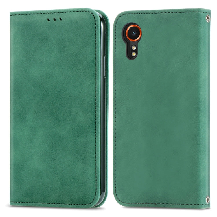 Retro Skin Feel Magnetic Leather Phone Case, For Samsung Galaxy XCover 7, For Samsung Galaxy A55 5G, For Samsung Galaxy A35 5G, For Samsung Galaxy S24 Ultra 5G