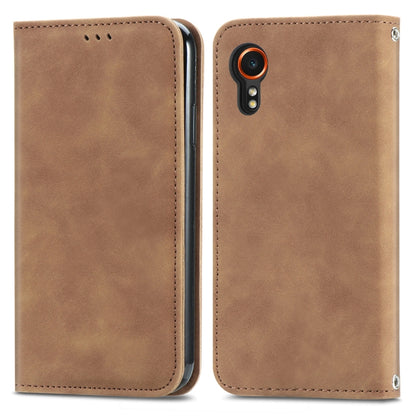 Retro Skin Feel Magnetic Leather Phone Case, For Samsung Galaxy XCover 7, For Samsung Galaxy A55 5G, For Samsung Galaxy A35 5G, For Samsung Galaxy S24 Ultra 5G