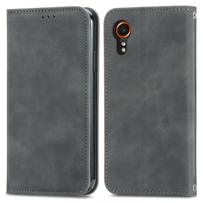 Retro Skin Feel Magnetic Leather Phone Case, For Samsung Galaxy XCover 7, For Samsung Galaxy A55 5G, For Samsung Galaxy A35 5G, For Samsung Galaxy S24 Ultra 5G