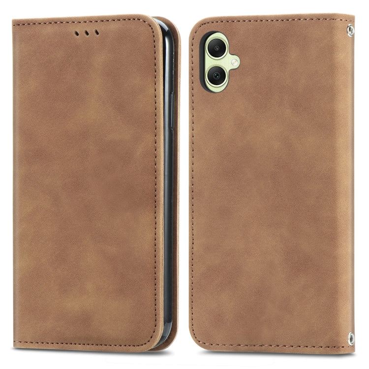 Retro Skin Feel Magnetic Leather Phone Case, For Samsung Galaxy S24+ 5G, For Samsung Galaxy S24 5G, For Samsung Galaxy A15, For Samsung Galaxy A05