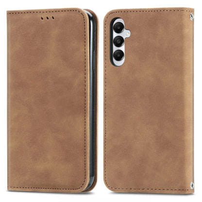 Retro Skin Feel Magnetic Leather Phone Case, For Samsung Galaxy A05s 4G, For Samsung Galaxy A25 5G, For Samsung Galaxy S23 FE 5G, For Samsung Galaxy A24 5G