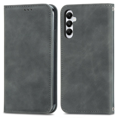 Retro Skin Feel Magnetic Leather Phone Case, For Samsung Galaxy A05s 4G, For Samsung Galaxy A25 5G, For Samsung Galaxy S23 FE 5G, For Samsung Galaxy A24 5G