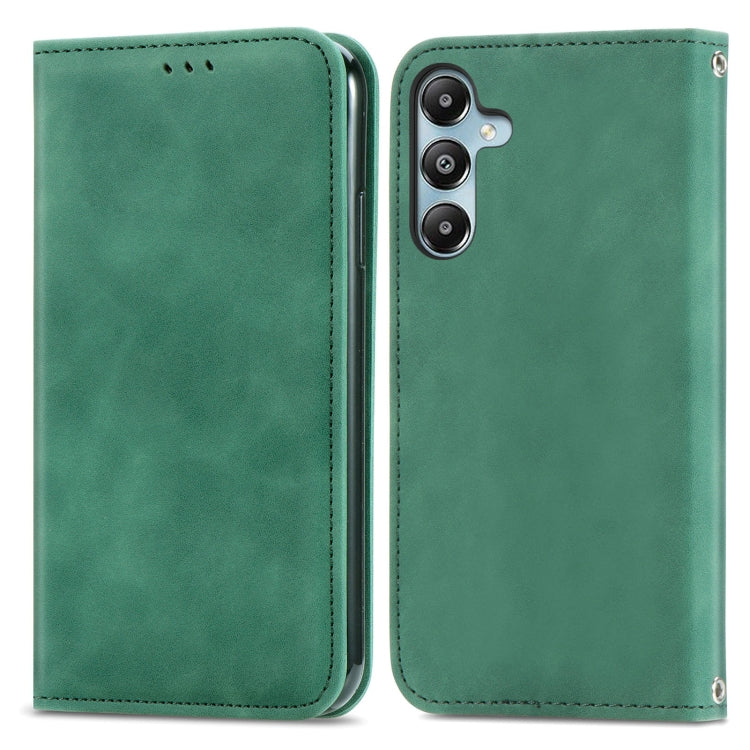 Retro Skin Feel Magnetic Leather Phone Case, For Galaxy S24 FE 5G, For Samsung Galaxy M35, For Samsung Galaxy M14 4G, For Samsung Galaxy M15