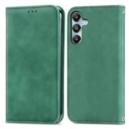 Retro Skin Feel Magnetic Leather Phone Case, For Galaxy S24 FE 5G, For Samsung Galaxy M35, For Samsung Galaxy M14 4G, For Samsung Galaxy M15