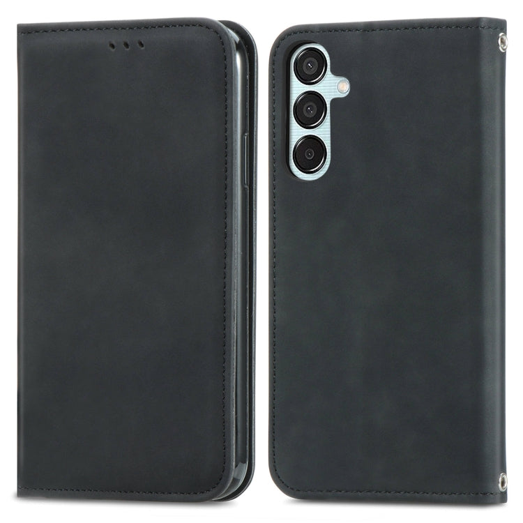 Retro Skin Feel Magnetic Leather Phone Case, For Galaxy S24 FE 5G, For Samsung Galaxy M35, For Samsung Galaxy M14 4G, For Samsung Galaxy M15