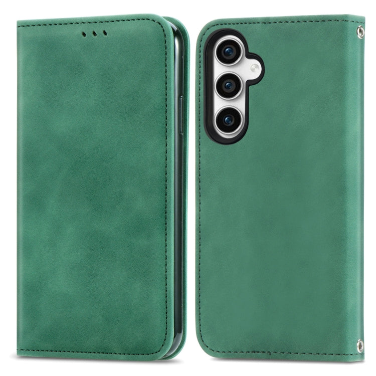 Retro Skin Feel Magnetic Leather Phone Case, For Samsung Galaxy A25 5G, For Samsung Galaxy S23 FE 5G, For Samsung Galaxy A24 5G, For Samsung Galaxy S23 Ultra 5G