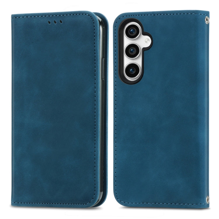 Retro Skin Feel Magnetic Leather Phone Case, For Samsung Galaxy S23 FE 5G, For Samsung Galaxy A24 5G, For Samsung Galaxy S23 Ultra 5G, For Samsung Galaxy S23+ 5G