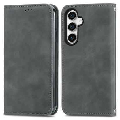 Retro Skin Feel Magnetic Leather Phone Case, For Samsung Galaxy S23 FE 5G, For Samsung Galaxy A24 5G, For Samsung Galaxy S23 Ultra 5G, For Samsung Galaxy S23+ 5G