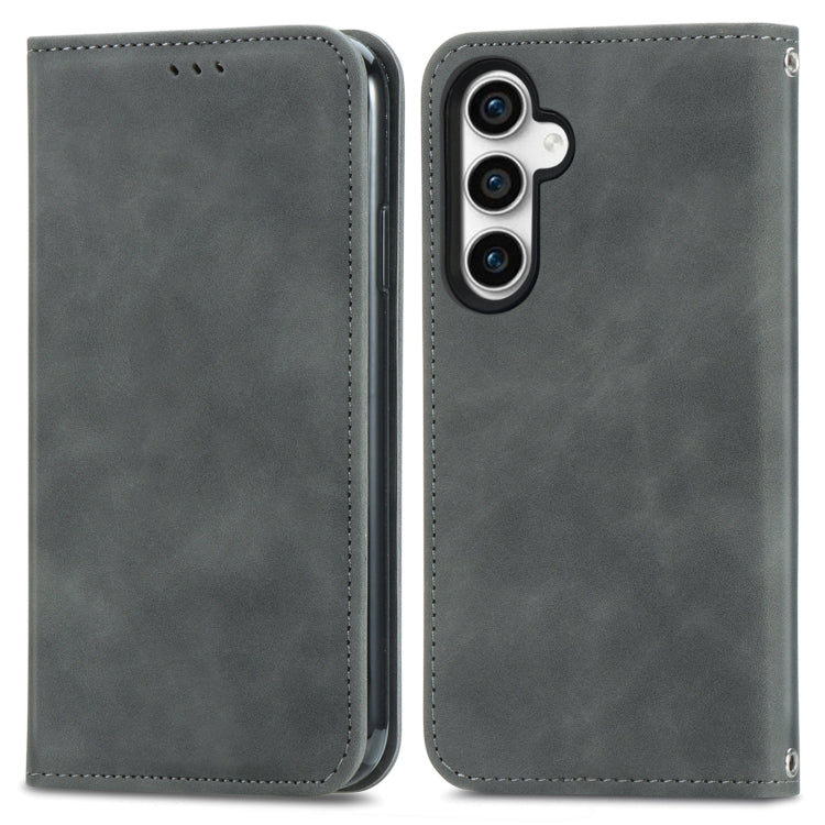 Retro Skin Feel Magnetic Leather Phone Case, For Samsung Galaxy A25 5G, For Samsung Galaxy S23 FE 5G, For Samsung Galaxy A24 5G, For Samsung Galaxy S23 Ultra 5G