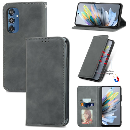 Retro Skin Feel Magnetic Leather Phone Case, For Samsung Galaxy M35, For Samsung Galaxy M14 4G, For Samsung Galaxy M15, For Samsung Galaxy XCover 7