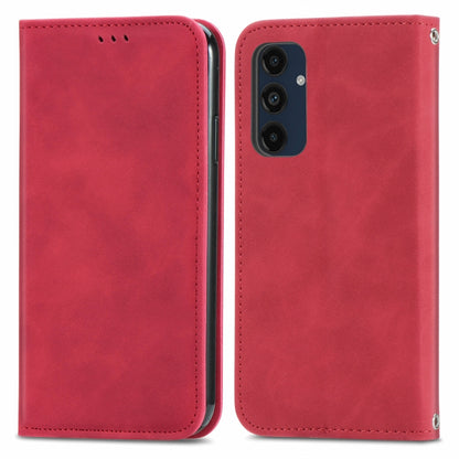 Retro Skin Feel Magnetic Leather Phone Case, For Galaxy S24 FE 5G, For Samsung Galaxy M35, For Samsung Galaxy M14 4G, For Samsung Galaxy M15