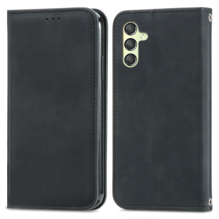 Retro Skin Feel Magnetic Leather Phone Case, For Samsung Galaxy A05s 4G, For Samsung Galaxy A25 5G, For Samsung Galaxy S23 FE 5G, For Samsung Galaxy A24 5G