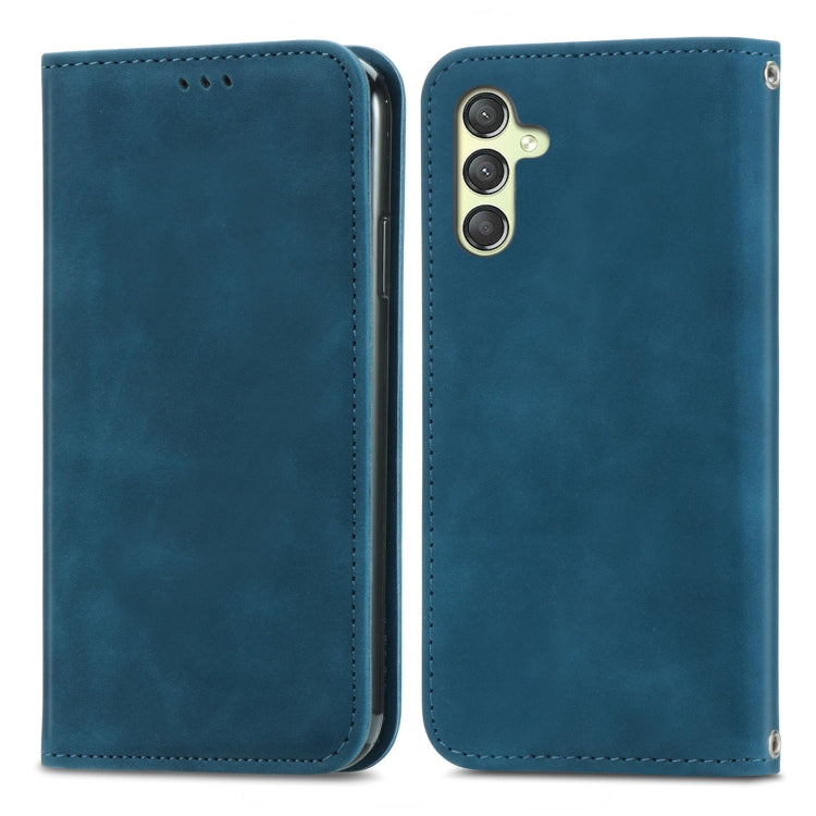Retro Skin Feel Magnetic Leather Phone Case, For Samsung Galaxy S23 FE 5G, For Samsung Galaxy A24 5G, For Samsung Galaxy S23 Ultra 5G, For Samsung Galaxy S23+ 5G