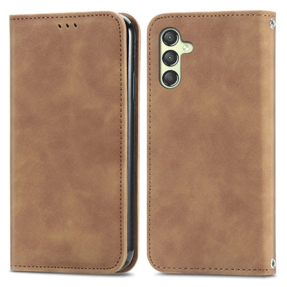 Retro Skin Feel Magnetic Leather Phone Case, For Samsung Galaxy S23 FE 5G, For Samsung Galaxy A24 5G, For Samsung Galaxy S23 Ultra 5G, For Samsung Galaxy S23+ 5G