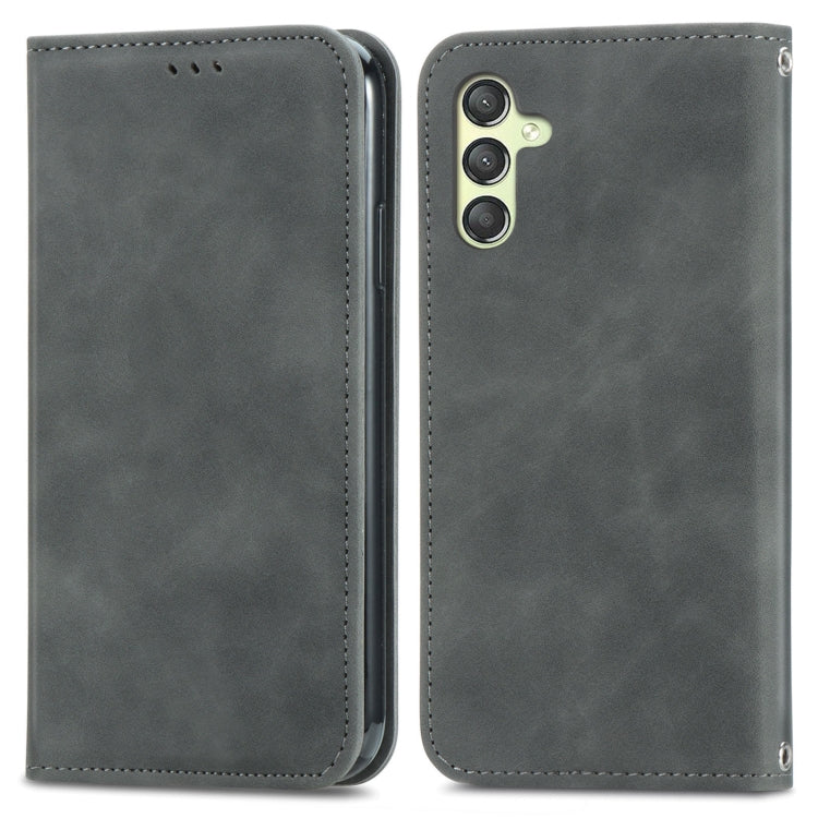 Retro Skin Feel Magnetic Leather Phone Case, For Samsung Galaxy A25 5G, For Samsung Galaxy S23 FE 5G, For Samsung Galaxy A24 5G, For Samsung Galaxy S23 Ultra 5G