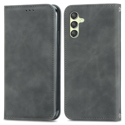 Retro Skin Feel Magnetic Leather Phone Case, For Samsung Galaxy A25 5G, For Samsung Galaxy S23 FE 5G, For Samsung Galaxy A24 5G, For Samsung Galaxy S23 Ultra 5G