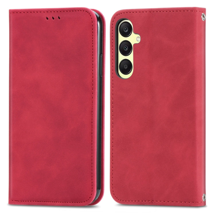 Retro Skin Feel Magnetic Leather Phone Case, For Samsung Galaxy A05s 4G, For Samsung Galaxy A25 5G, For Samsung Galaxy S23 FE 5G, For Samsung Galaxy A24 5G