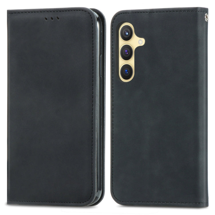 Retro Skin Feel Magnetic Leather Phone Case, For Samsung Galaxy S25 5G, For Samsung Galaxy S25+ 5G, For Samsung Galaxy S25 Ultra 5G, For Samsung Galaxy A16