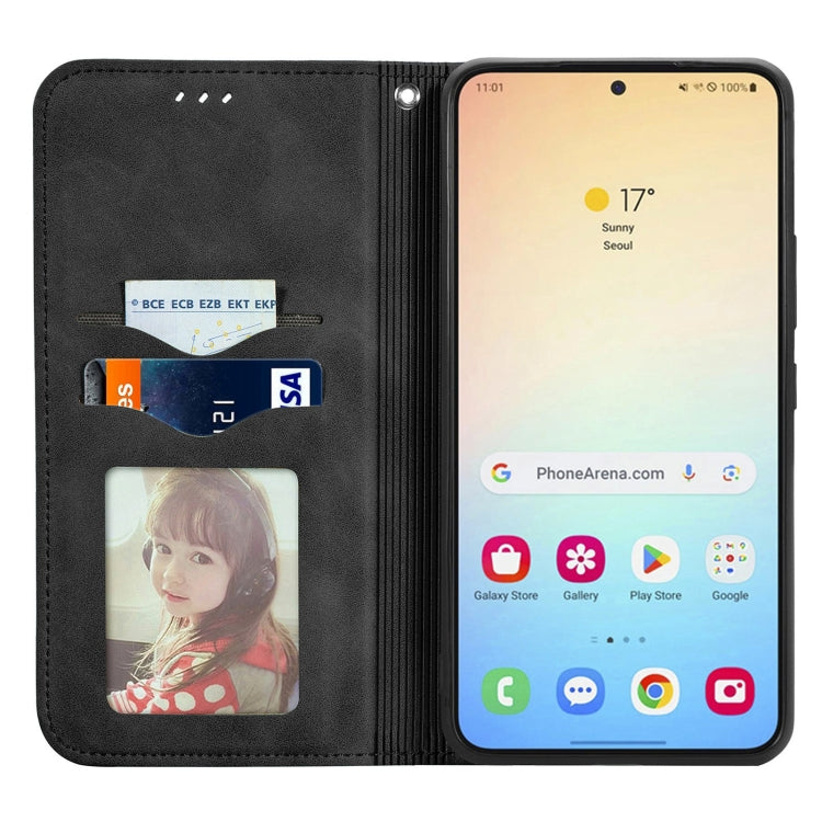 Retro Skin Feel Magnetic Leather Phone Case, For Samsung Galaxy S25 5G, For Samsung Galaxy S25+ 5G, For Samsung Galaxy S25 Ultra 5G, For Samsung Galaxy A16