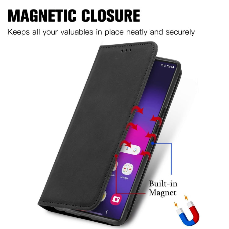 Retro Skin Feel Magnetic Leather Phone Case, For Samsung Galaxy S25 Ultra 5G, For Samsung Galaxy A16, For Samsung Galaxy A06, For Samsung Galaxy S24 FE 5G