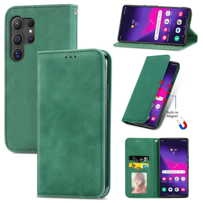Retro Skin Feel Magnetic Leather Phone Case, For Samsung Galaxy S25 5G, For Samsung Galaxy S25+ 5G, For Samsung Galaxy S25 Ultra 5G, For Samsung Galaxy A16