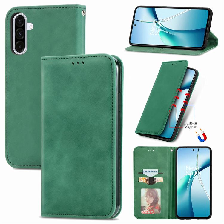 Retro Skin Feel Magnetic Leather Phone Case, For Samsung Galaxy A37 5G, For Samsung Galaxy A27 5G, For Samsung Galaxy S25 5G, For Samsung Galaxy S25+ 5G