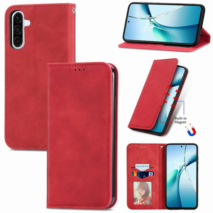 Retro Skin Feel Magnetic Leather Phone Case, For Samsung Galaxy A37 5G, For Samsung Galaxy S25 5G, For Samsung Galaxy S25+ 5G, For Samsung Galaxy S25 Ultra 5G