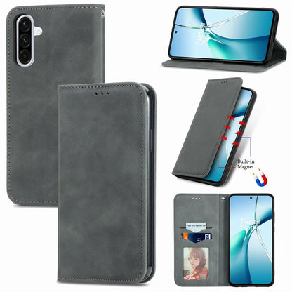 Retro Skin Feel Magnetic Leather Phone Case, For Samsung Galaxy A37 5G, For Samsung Galaxy A27 5G, For Samsung Galaxy S25 5G, For Samsung Galaxy S25+ 5G
