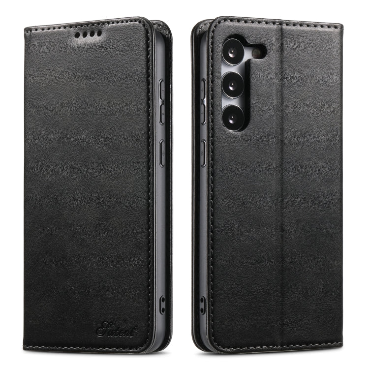 Suteni Calf Texture Horizontal Flip Leather Phone Case, For Samsung Galaxy S24 Ultra 5G, For Samsung Galaxy S24+ 5G, For Samsung Galaxy S24 5G, For Samsung Galaxy S23 Ultra 5G, For Samsung Galaxy S23+ 5G, For Samsung Galaxy S23 5G