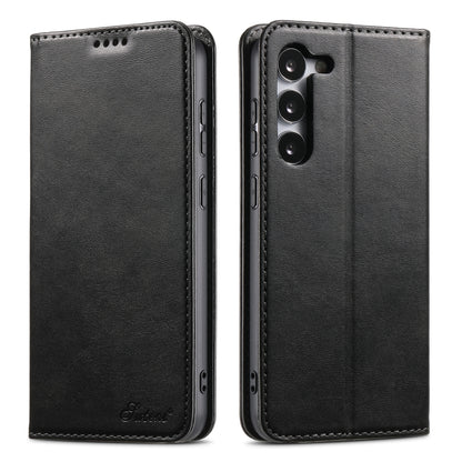 Suteni Calf Texture Horizontal Flip Leather Phone Case, For Samsung Galaxy S25 5G, For Samsung Galaxy S25+ 5G, For Samsung Galaxy S25 Ultra 5G, For Samsung Galaxy S24 Ultra 5G, For Samsung Galaxy S24+ 5G, For Samsung Galaxy S24 5G