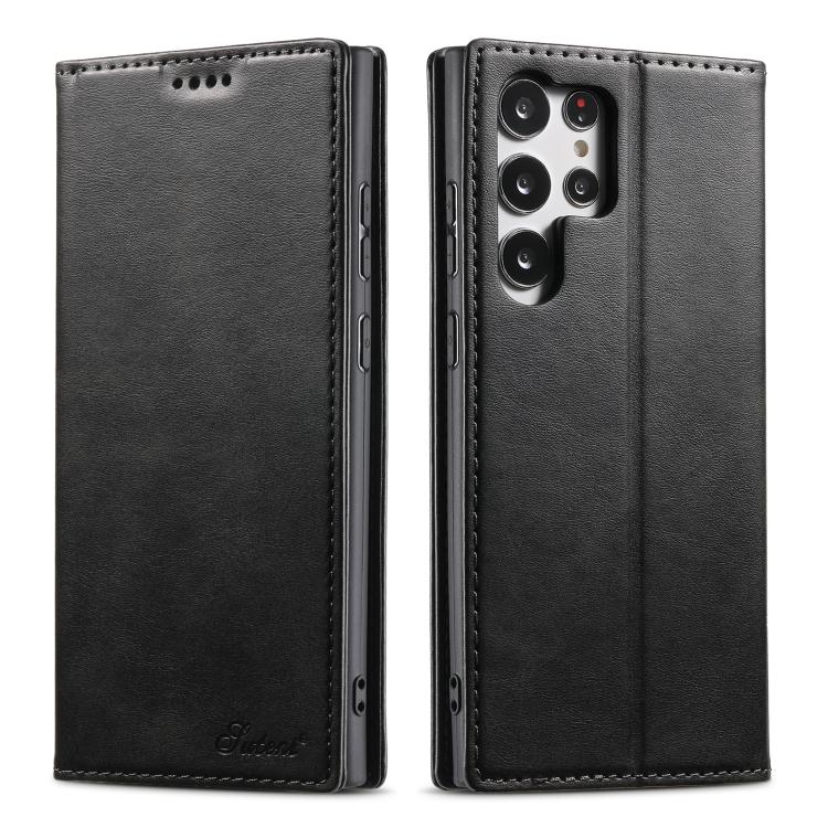 Suteni Calf Texture Horizontal Flip Leather Phone Case, For Samsung Galaxy S25 5G, For Samsung Galaxy S25+ 5G, For Samsung Galaxy S25 Ultra 5G, For Samsung Galaxy S24 Ultra 5G, For Samsung Galaxy S24+ 5G, For Samsung Galaxy S24 5G